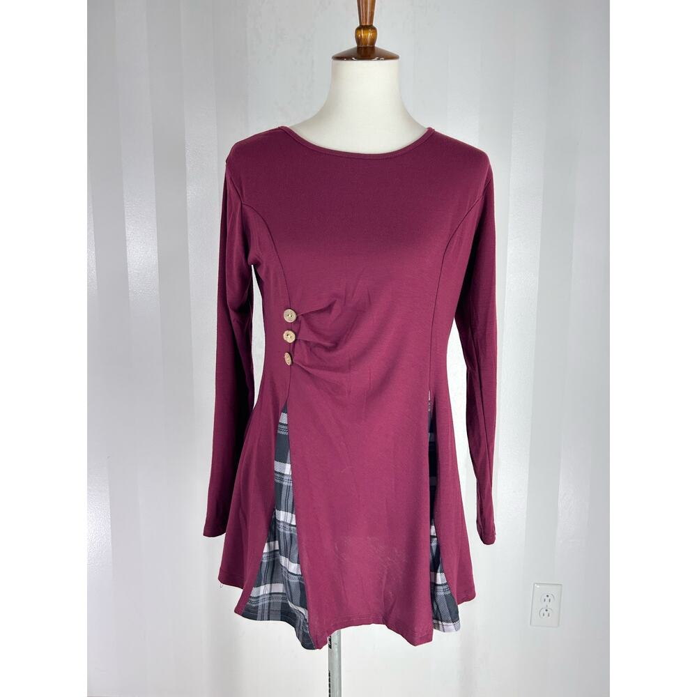 CAMISA Women’s Burgundy Tunic Sz L